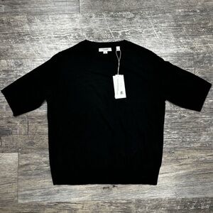 Vince elbow sleeve crew neck wool and cashmere top size S